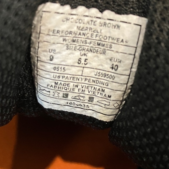 Merrell size 9 wm’s leather vibram air cushion hiking boot /  Shoes - Picture 4 of 16